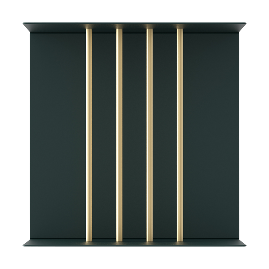 Teaser shelf aluminium wandrek forest green afbeelding 1