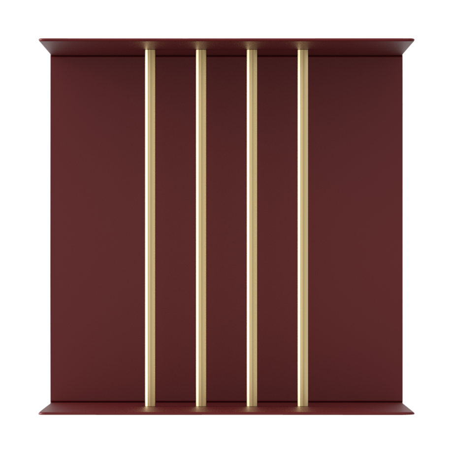 Teaser shelf aluminium wandrek ruby red afbeelding 1