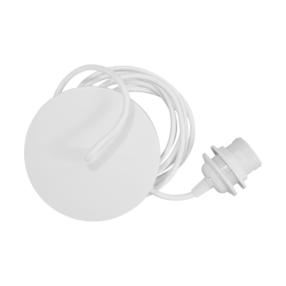 Rosette koordset wit - Ø 14 cm Rosette koordset wit - Ø 14 cm afbeelding 1