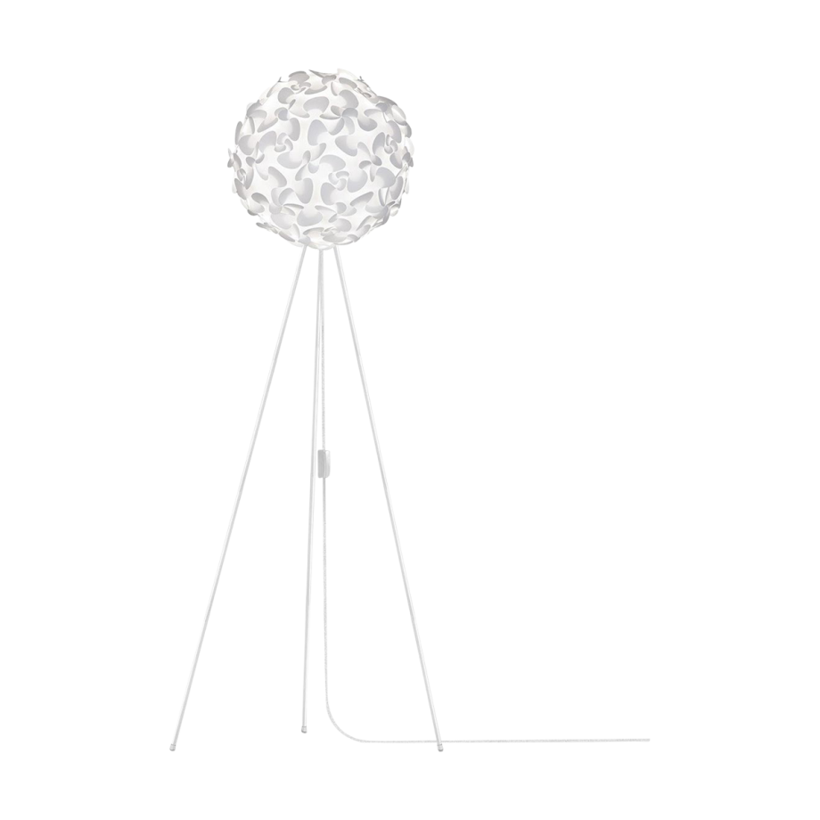 Lora Medium vloerlamp white - met vloer tripod wit - Ø 45 cm afbeelding 1