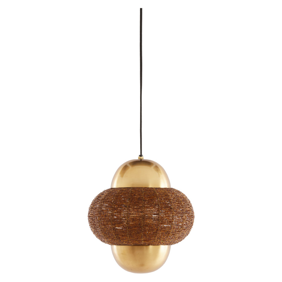 Light & Living Hanglamp 'Cetara' Kralen, 26cm, kleur Bruin/Brons afbeelding 1