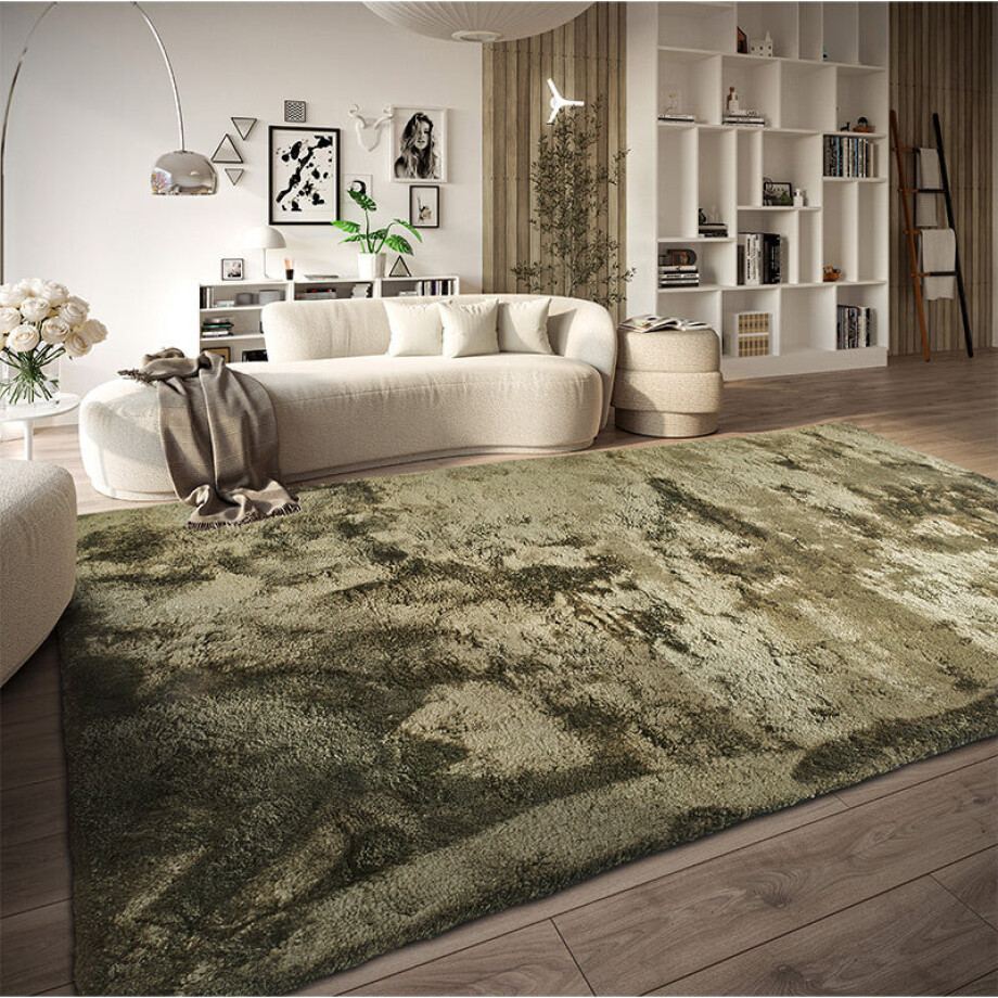 Vloerkleed Calida Groen 120x170 Cm Hoogpolig Elle Decoration - Dekbed-Discounter.nl afbeelding 1
