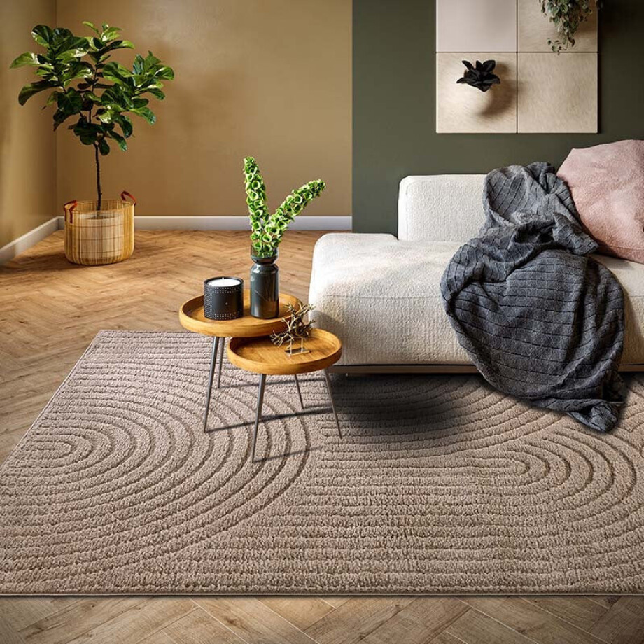 Vloerkleed Elle Decoration New York - Taupe 280x200cm - - Dekbed-Discounter.nl Vloerkleed Elle Decoration New York - Taupe 280x200cm - - Dekbed-Discounter.nl afbeelding