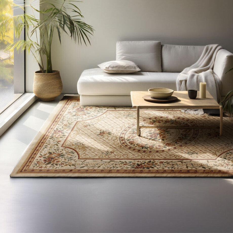 Vloerkleed Herat Oriental - Crème 170x120cm - - Dekbed-Discounter.nl Vloerkleed Herat Oriental - Crème 170x120cm - - Dekbed-Discounter.nl afbeelding
