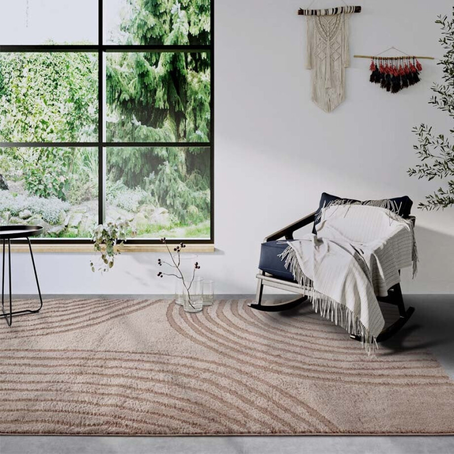 Vloerkleed Pigment - Beige 235x160cm - Polypropyleen - Dekbed-Discounter.nl afbeelding 1