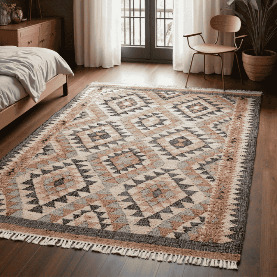 Vloerkleed Roya - Diamond 230x160cm - Jute Katoen - Dekbed-Discounter.nl Vloerkleed Roya - Diamond 230x160cm - Jute Katoen - Dekbed-Discounter.nl afbeelding 1