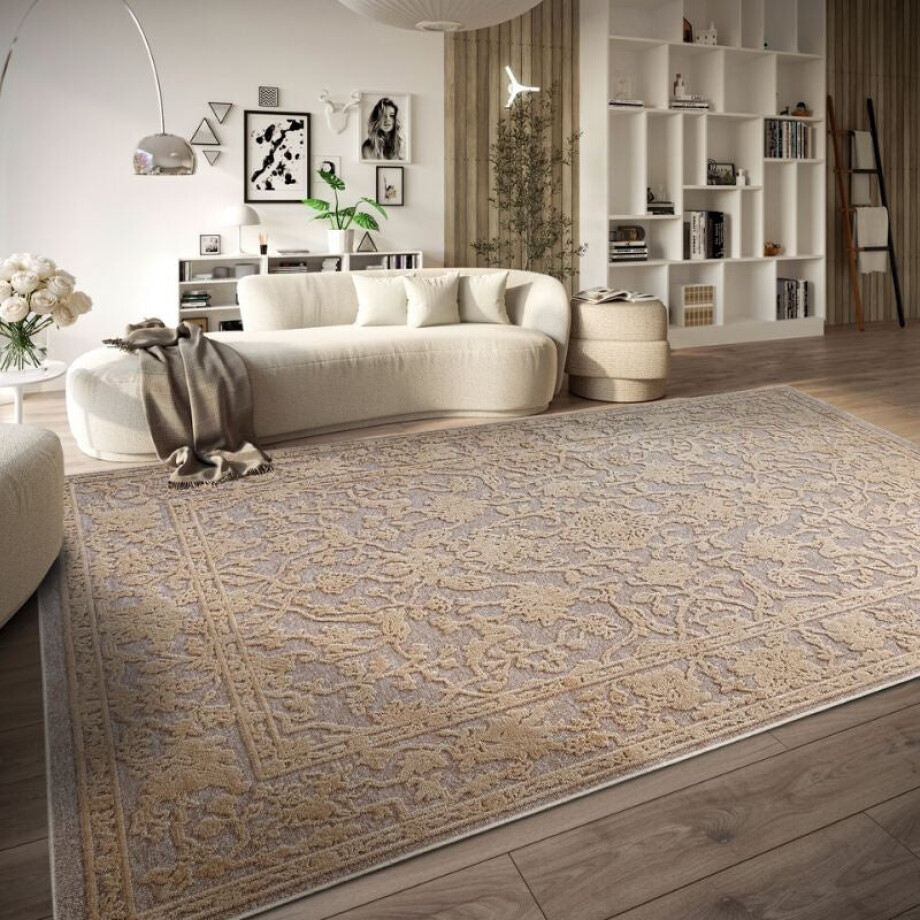 Vloerkleed Vintage Amber - Beige 230x160cm - Polypropyleen - Dekbed-Discounter.nl afbeelding 1
