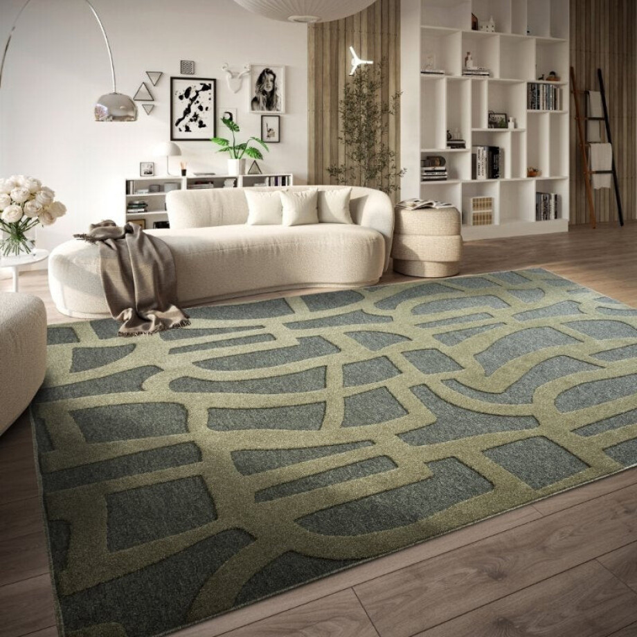 Vloerkleed Vintage Therese - Groen 290x200cm - Polypropyleen - Dekbed-Discounter.nl Vloerkleed Vintage Therese - Groen 290x200cm - Polypropyleen - Dekbed-Discounter.nl afbeelding 1