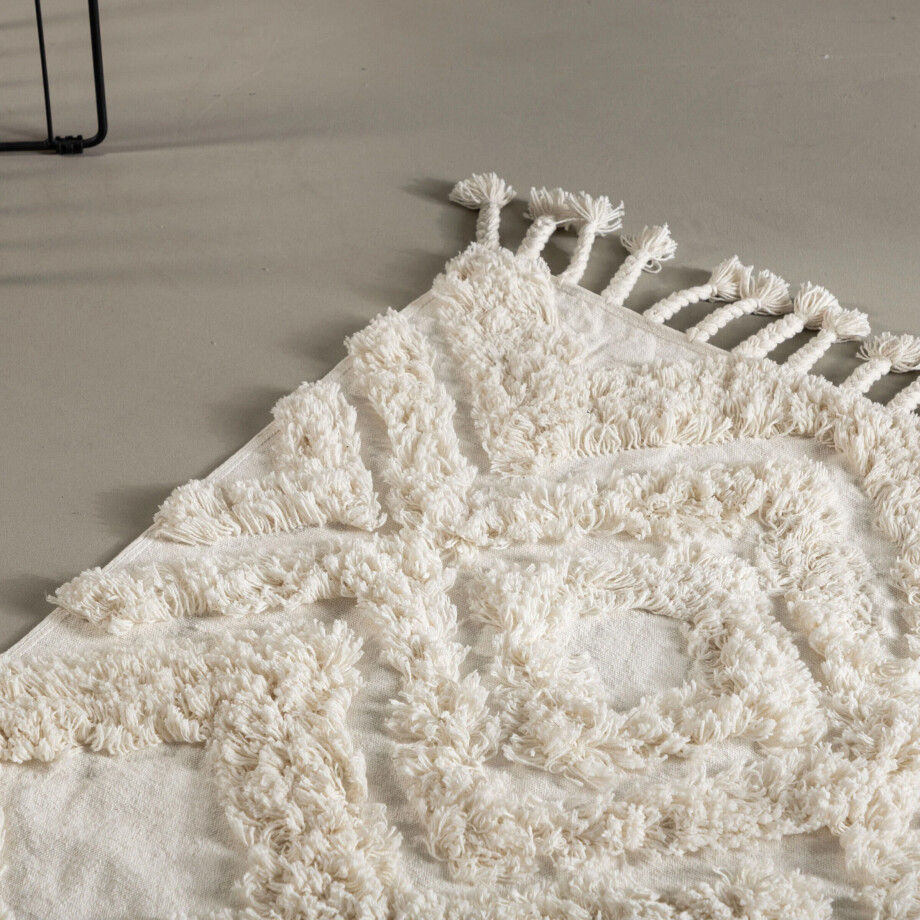 Nohr Vloerkleed 'Isidra' 70 x 200cm, kleur Wit Nohr Vloerkleed 'Isidra' 70 x 200cm, kleur Wit afbeelding 1