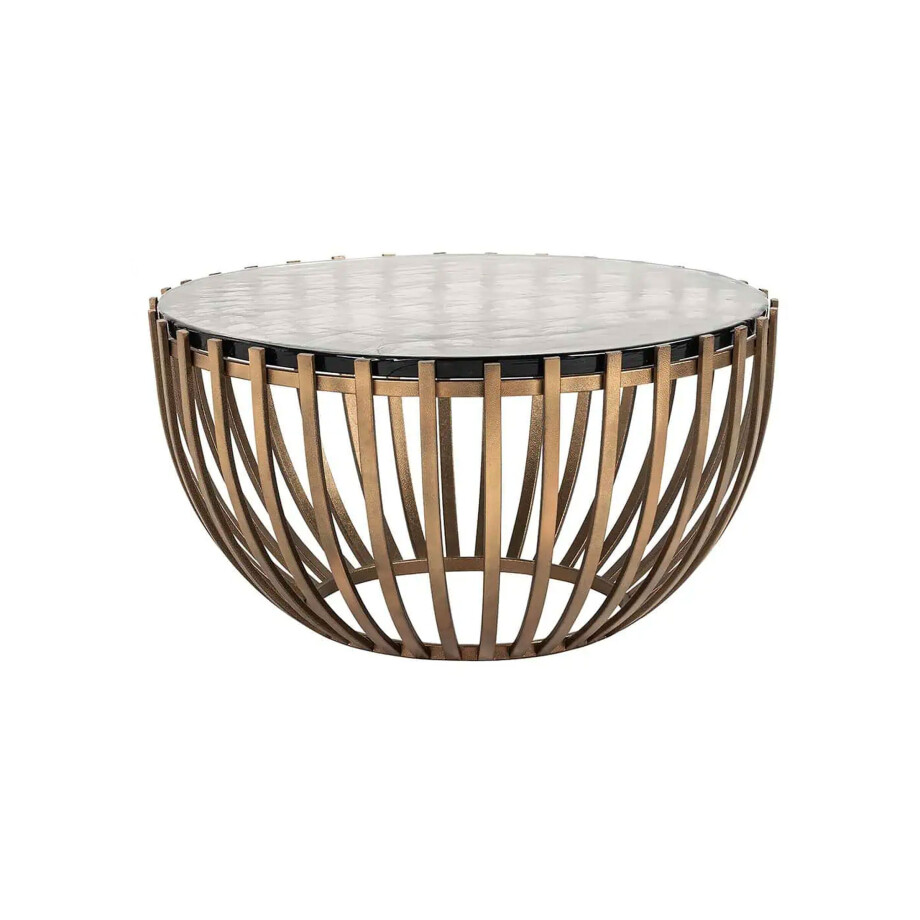 Richmond Ronde Salontafel 'Volante' Glas, Ø84cm afbeelding 