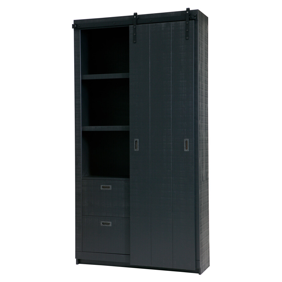 vtwonen Opbergkast 'Slide', kleur Zwart vtwonen Opbergkast 'Slide', kleur Zwart afbeelding 1