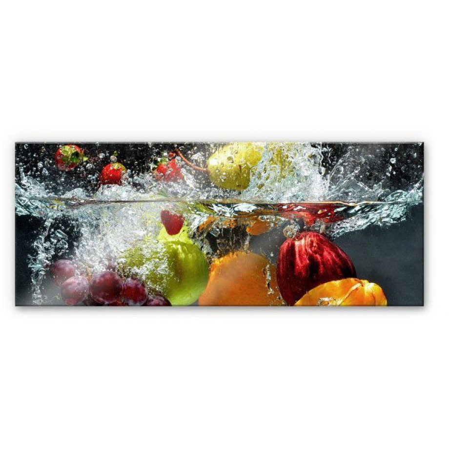 Wall-Art Keukenwand Verfrissend fruit - panorama (set, 1-delig) afbeelding 1