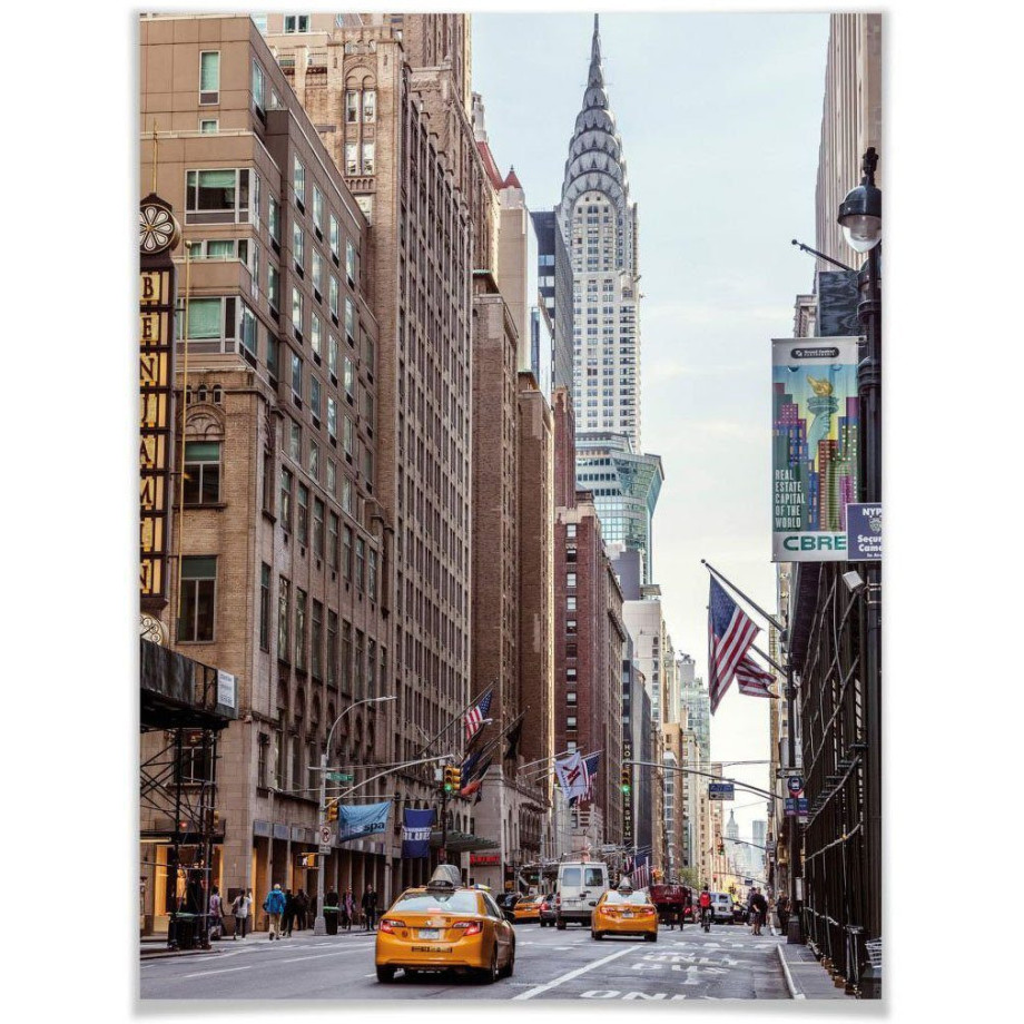 Wall-Art Poster Chrysler Building New York (1 stuk) afbeelding 1