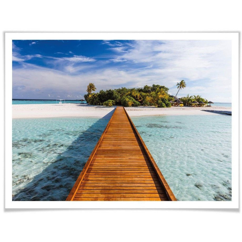 Wall-Art Poster Paradijs Stille Oceaan (1 stuk) afbeelding 1