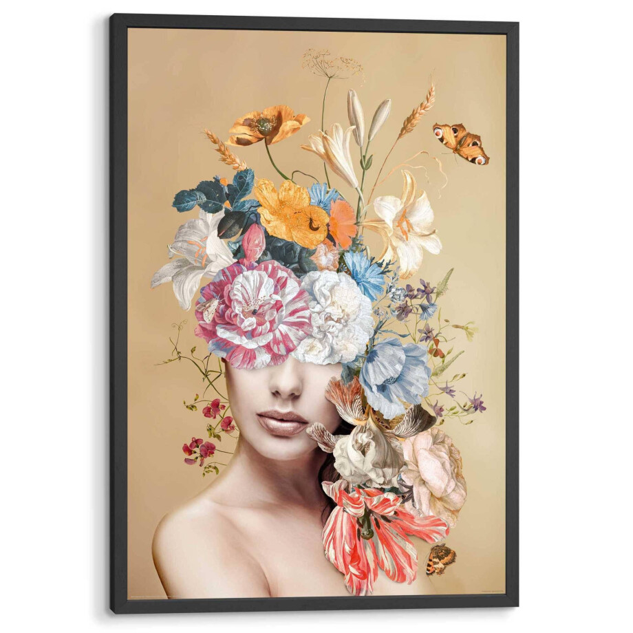 Wanddecoratie Bloemrijk | Orangewallz afbeelding 1