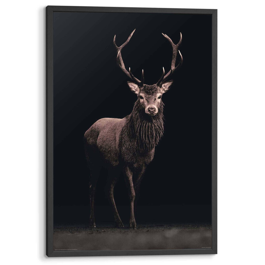 Wanddecoratie Hert | Orangewallz afbeelding 1