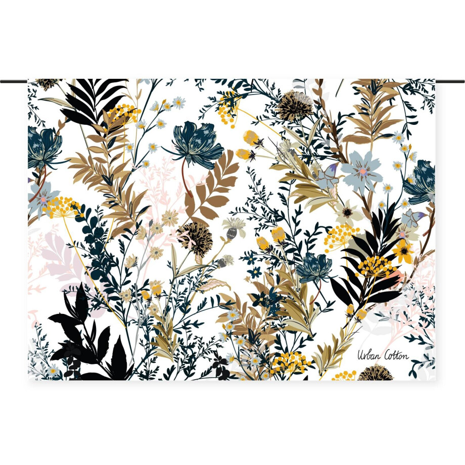 Wandkleed Field of Flowers | Urban Cotton afbeelding 1