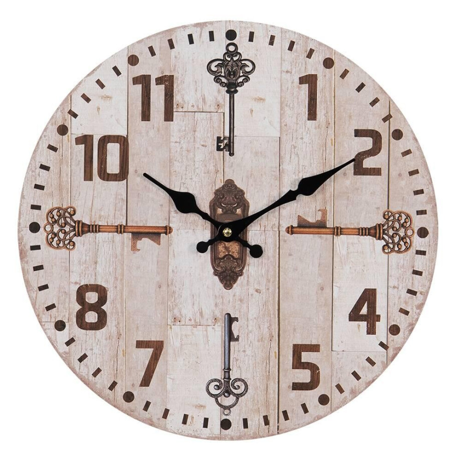Wandklok Ashten | Clayre & Eef afbeelding 1