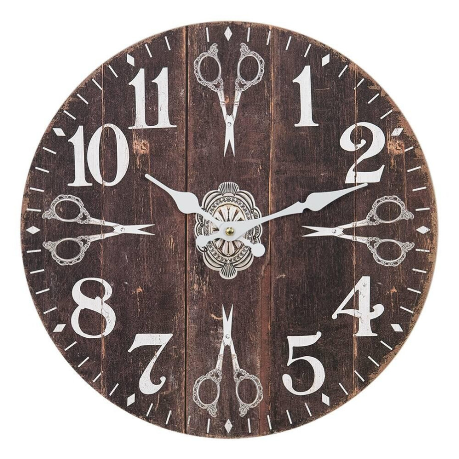 Wandklok Barree | Clayre & Eef afbeelding 1