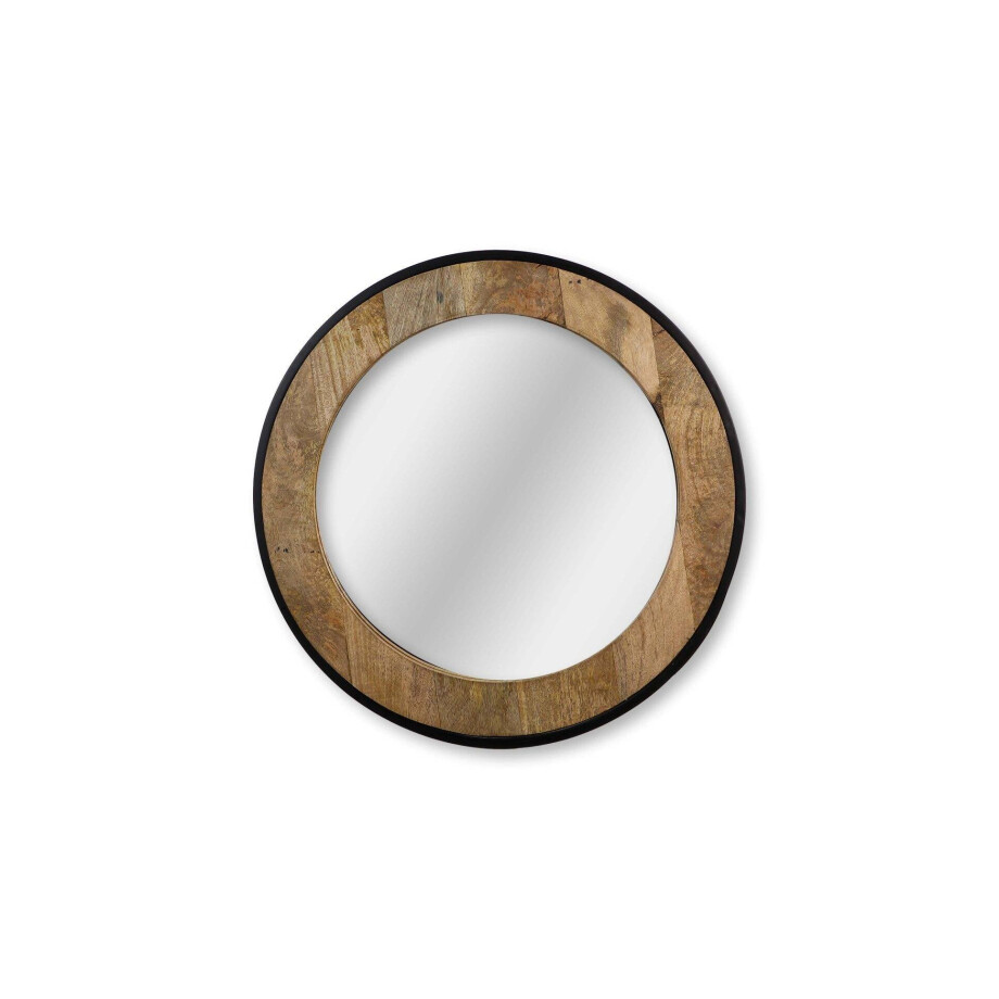 Wandspiegel Pieke teakhout | HSM Collection afbeelding 1