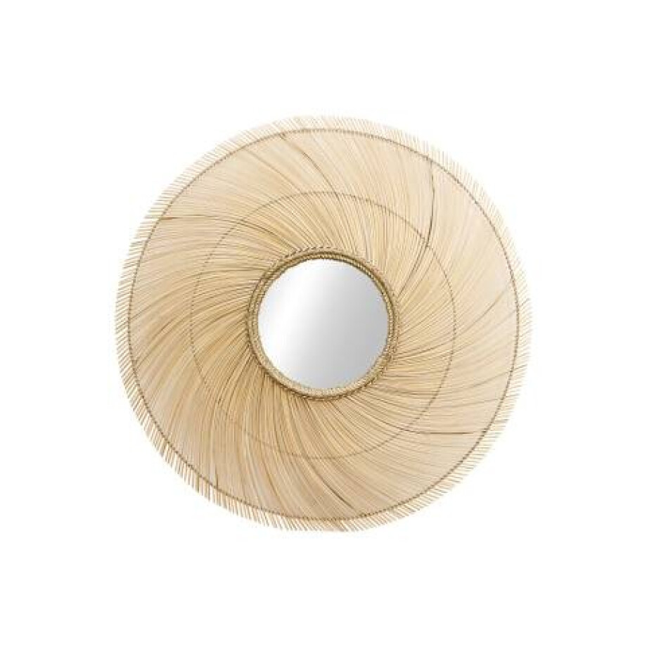 Wandspiegel Roos bamboe | HSM Collection afbeelding 1