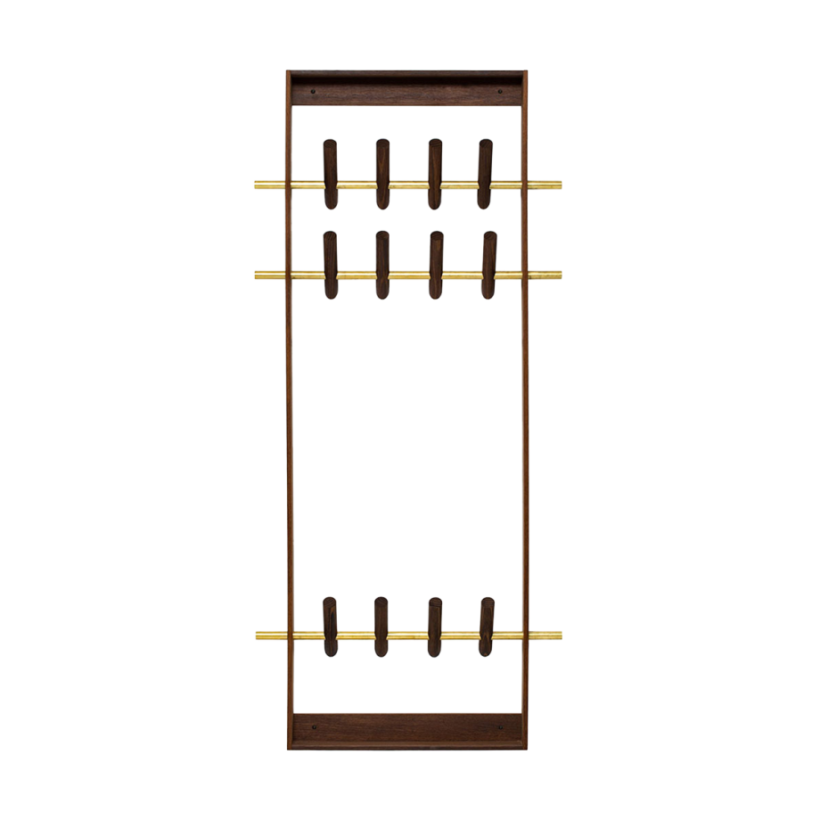 Coat frame - Gerookt eikenhouten kapstok - H150 x B53 x D7 cm afbeelding 1