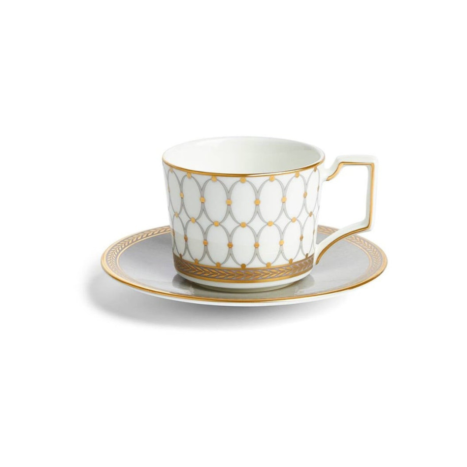 Wedgwood Renaissance Grey espressokopje en schotel 7 cl afbeelding 1