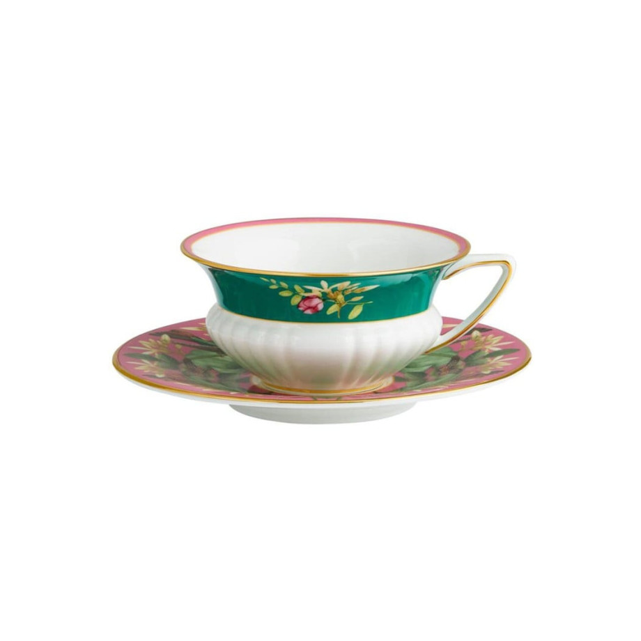 Wedgwood Wonderlust Lotus kop en schotel 20 cl afbeelding 1