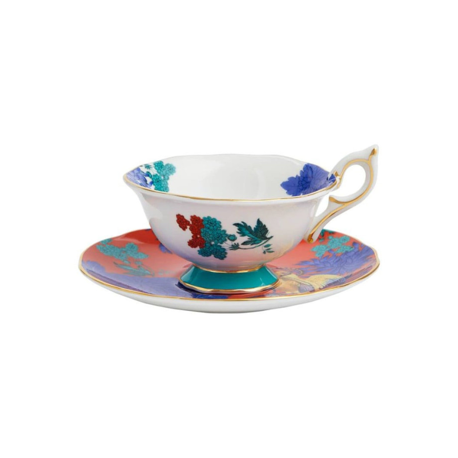 Wedgwood Wonderlust Parrot kop en schotel 15 cl afbeelding 1