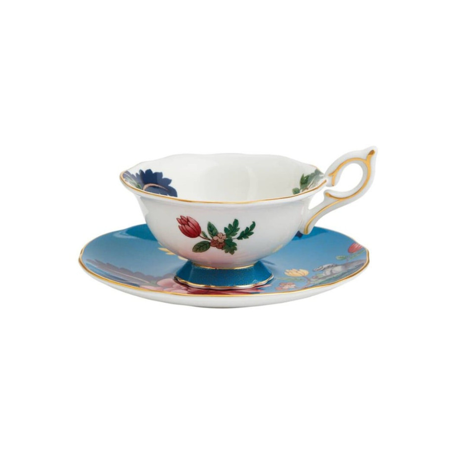 Wedgwood Wonderlust Sapphire kop en schotel 15 cl afbeelding 1