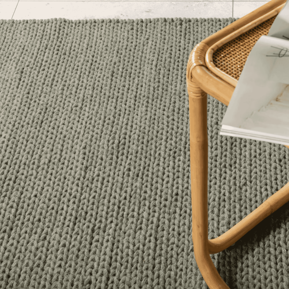 Nohr Vloerkleed 'Demetrious' Wol, 200 x 300cm, kleur Groen afbeelding 1