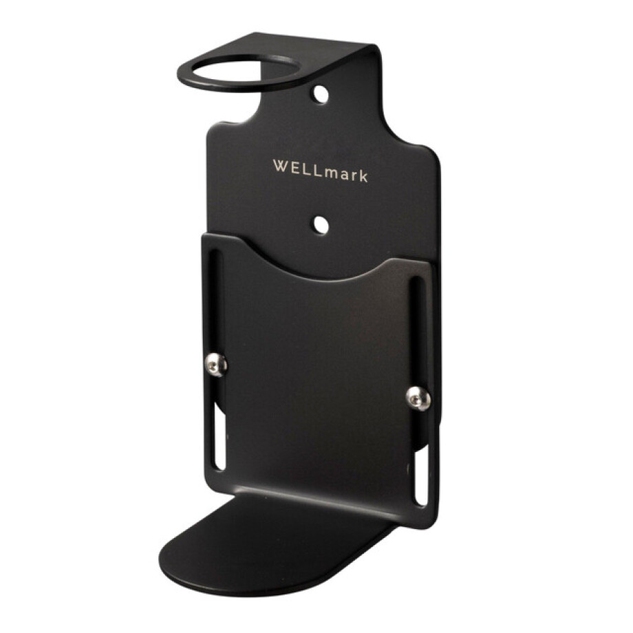 Wellmark Zeephouder Wand voor 1 zeepdispenser Mat Zwart 8720254397115 afbeelding 1