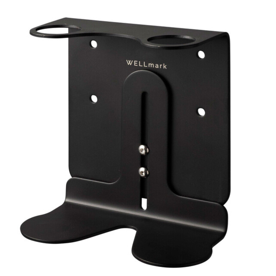 Wellmark Zeephouder Wand voor 2 zeepdispensers Mat Zwart 8720254397122 afbeelding 1