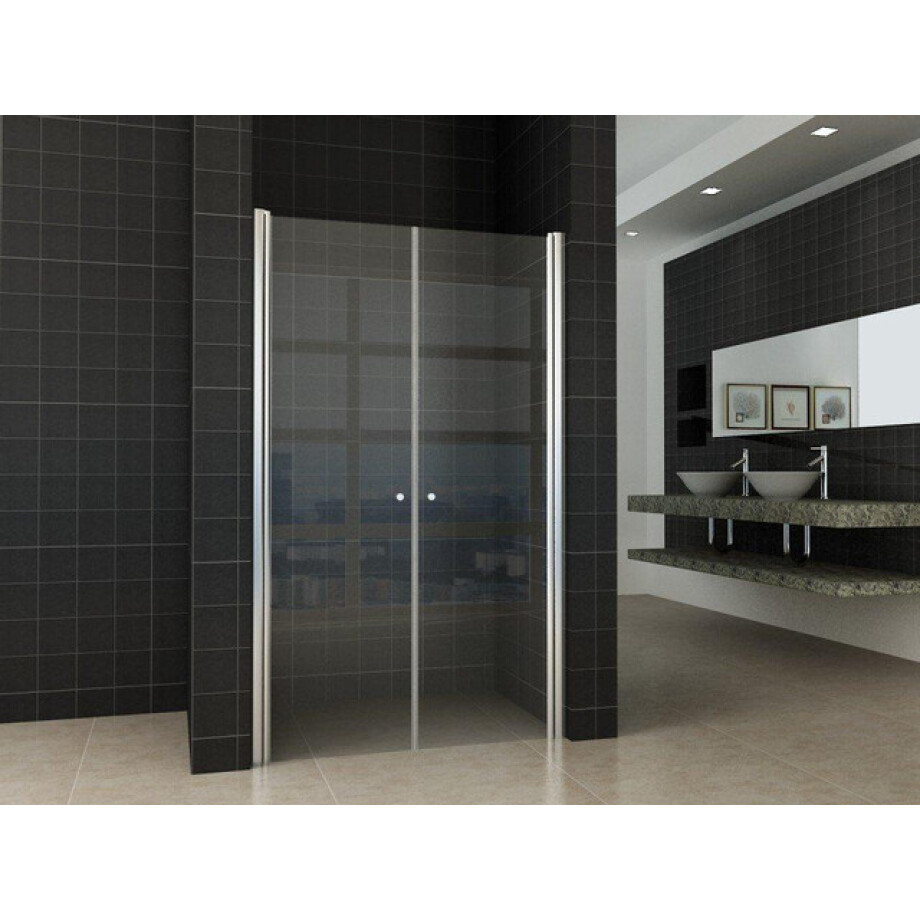 Wiesbaden Lagos pendeldeur in nis 1200 x 2000 x 6 mm nano helder glas/chroom 20.3823 Wiesbaden Lagos pendeldeur in nis 1200 x 2000 x 6 mm nano helder glas/chroom 20.3823 afbeelding 1