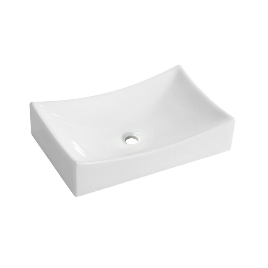 Wiesbaden Slide waskom rechthoekig 55 x 35 x 12 cm keramiek glans wit 32.3403 afbeelding 1