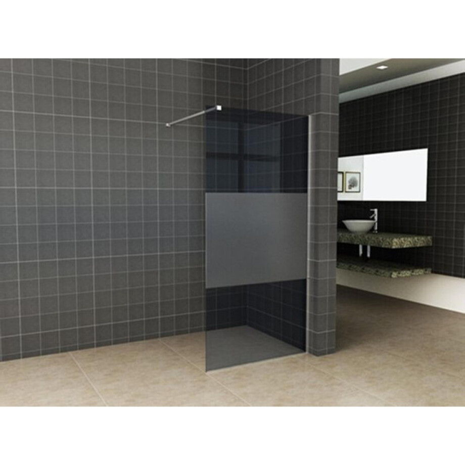 Wiesbaden Slim glasplaat 1200 x 2000 x 8 mm nano rookglas met melkglas middenband 20.3514 Wiesbaden Slim glasplaat 1200 x 2000 x 8 mm nano rookglas met melkglas middenband 20.3514 afbeelding 1