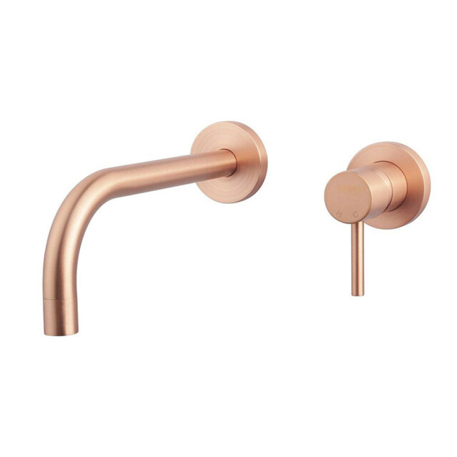 Wiesbaden Slim Twenty eenhendel wastafel-afbouwdeel geborsteld koper 29.6161 afbeelding 1