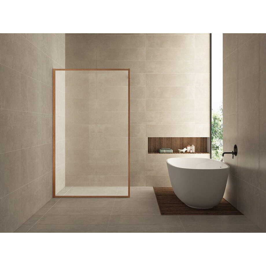 Wiesbaden Square inloopdouche 1200 x 2000 x 8 mm nano helder glas/geborsteld brons koper 20.3309 afbeelding 1