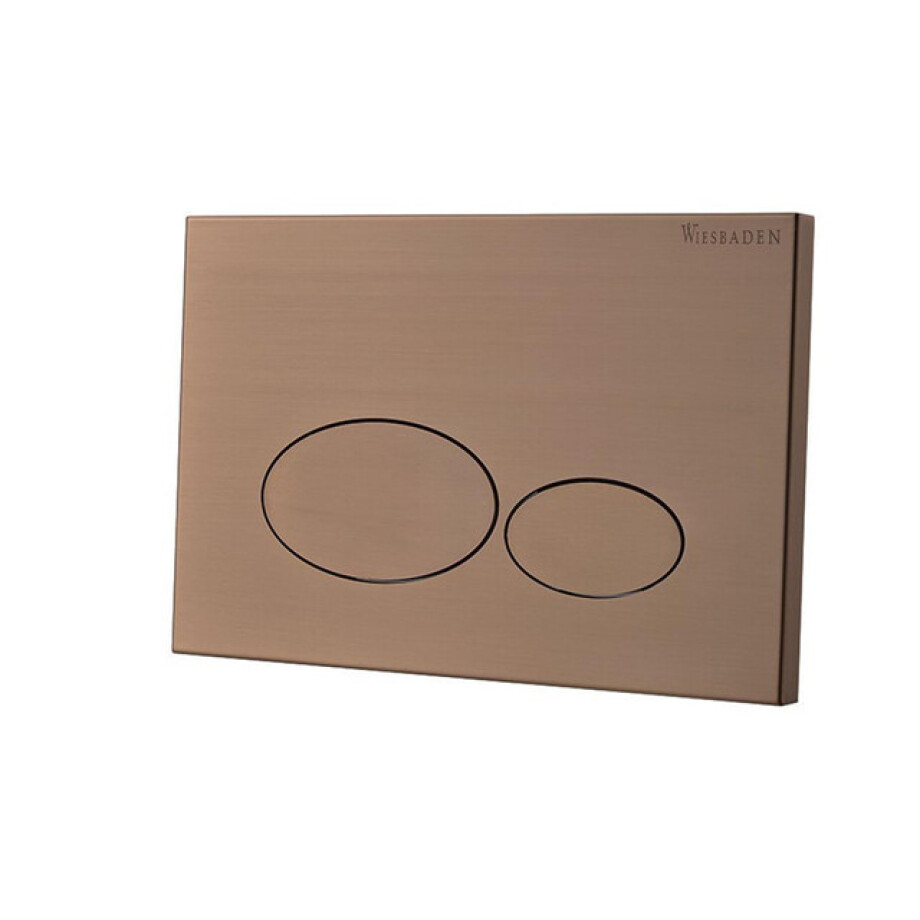 Wiesbaden X32 Metal drukplaat voor inbouwreservoir geborsteld brons koper 32.4676 afbeelding 1