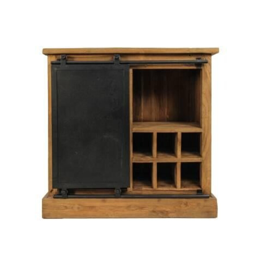 Wijnkast Blackburn teakhout | HSM Collection afbeelding 1