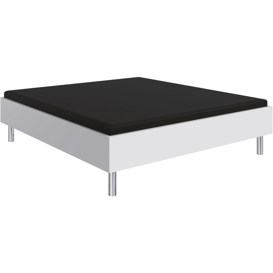 Wimex Bed Level by fresh to go Logeerbed zonder hoofdeinde, ideaal onder schuine daken of ramen, metalen voeten afbeelding 1