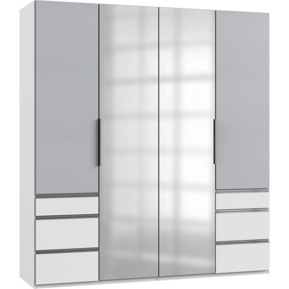 Wimex Kledingkast Niveau met spiegeldeuren en laden afbeelding 1
