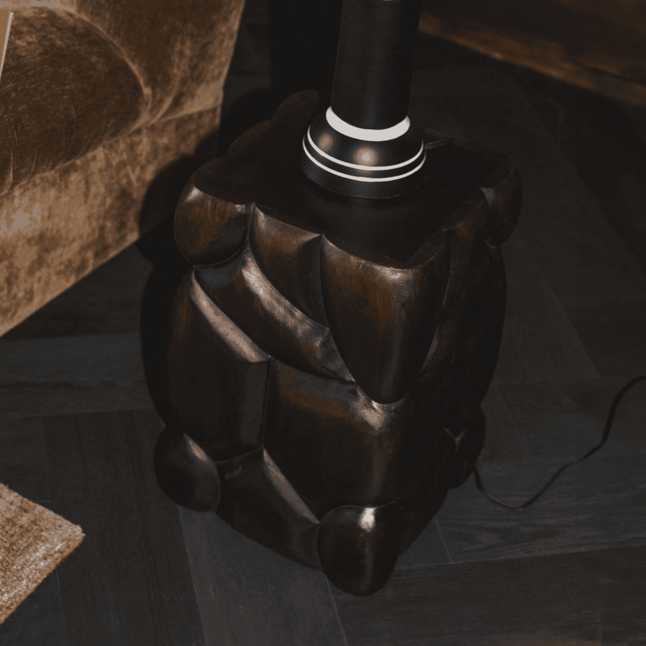 Dutchbone Krukje/Bijzettafel 'Brooklyn' Mangohout, 30 x 30cm afbeelding 