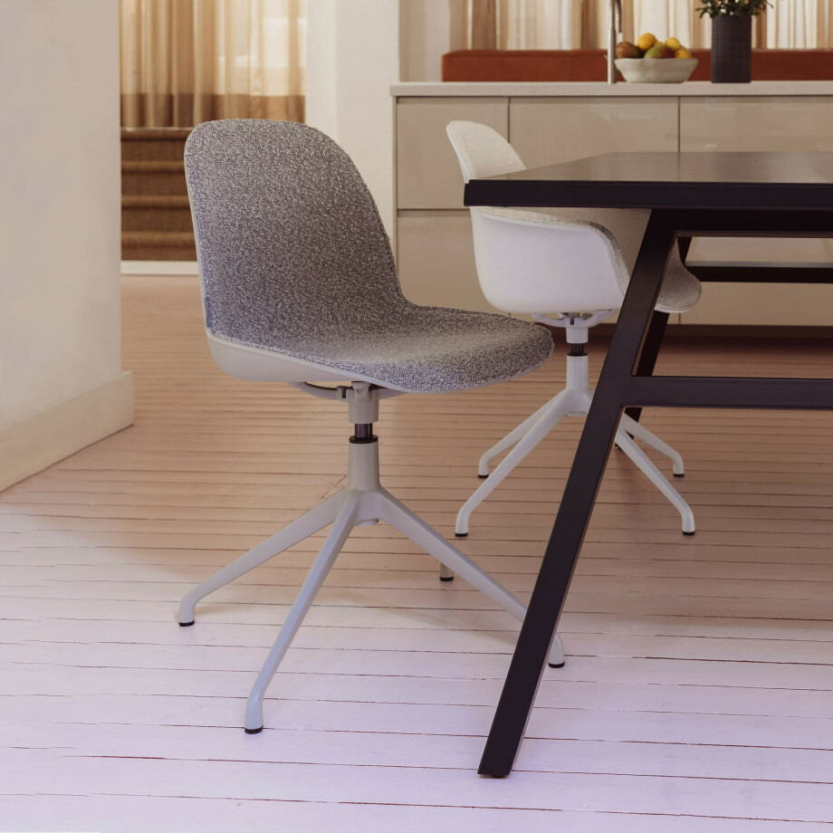 Zuiver Draaibare Eetkamerstoel 'Albert Kuip' Bouclé afbeelding 1