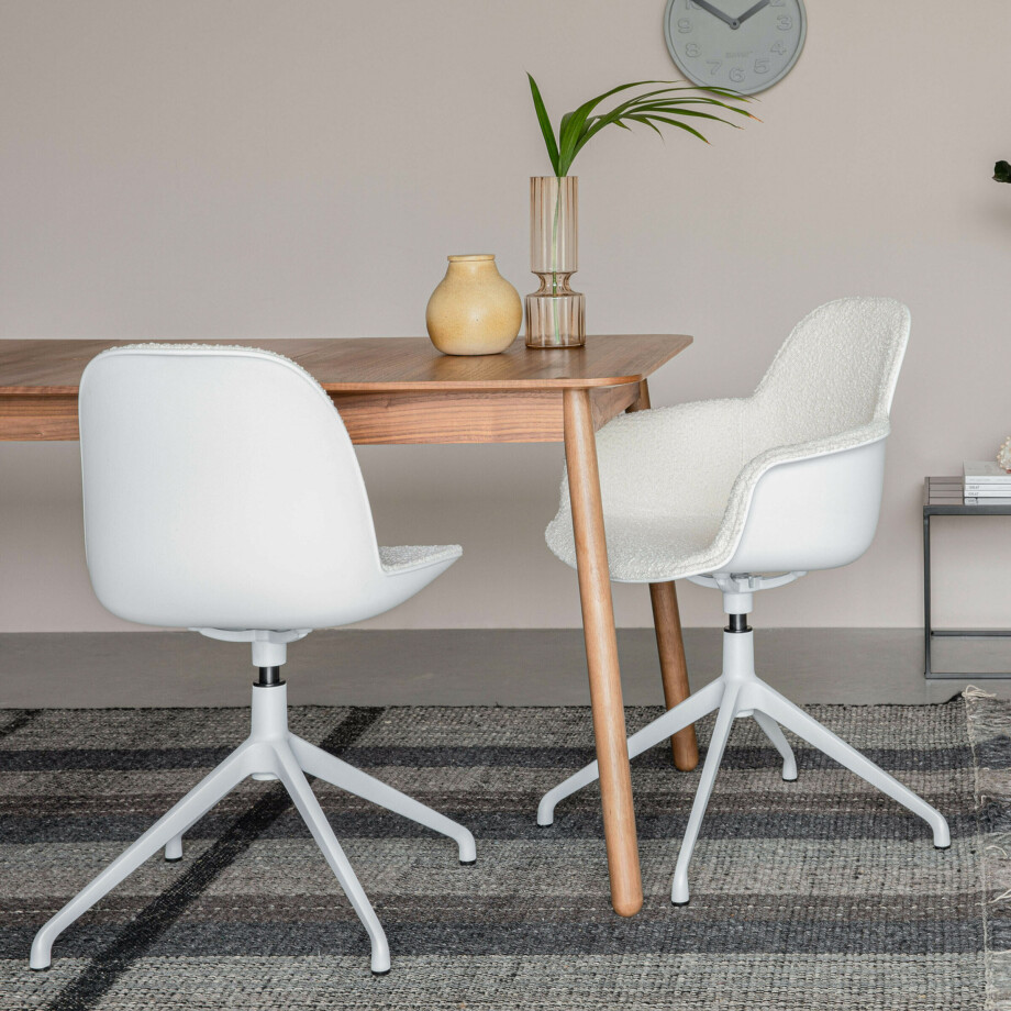 Zuiver Uitschuifbare Eettafel 'Glimps' Essenhout, kleur Naturel afbeelding 1