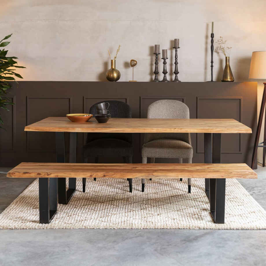 Dutchbone Eettafel 'Aka' 180 x 90cm Dutchbone Eettafel 'Aka' 180 x 90cm afbeelding 1