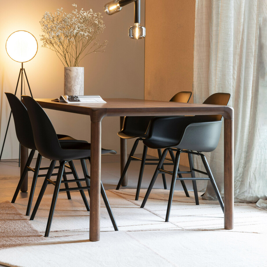Zuiver Eettafel 'Storm' Essenhout, kleur Bruin afbeelding 