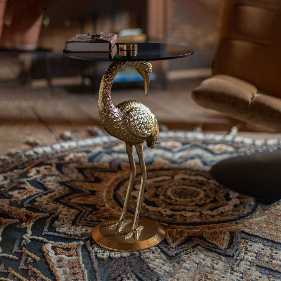 Dutchbone Bijzettafel 'Crane', kleur Goud afbeelding 1