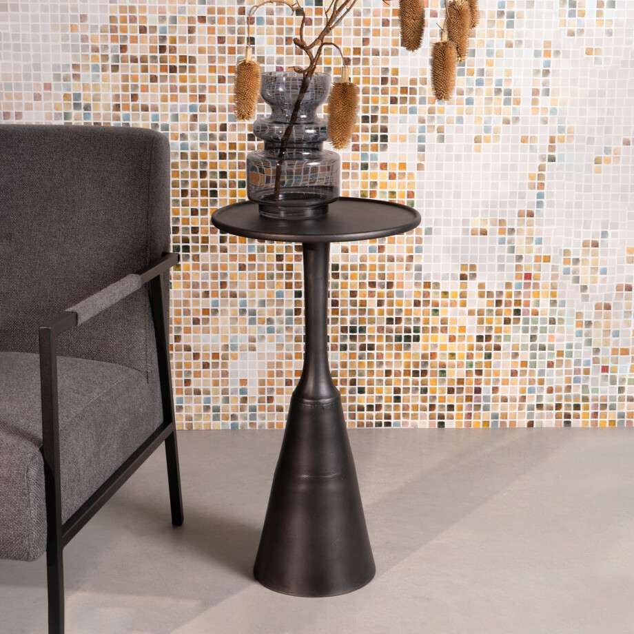 ZILT Bijzettafel 'Margriet' kleur Zwart ZILT Bijzettafel 'Margriet' kleur Zwart afbeelding 1