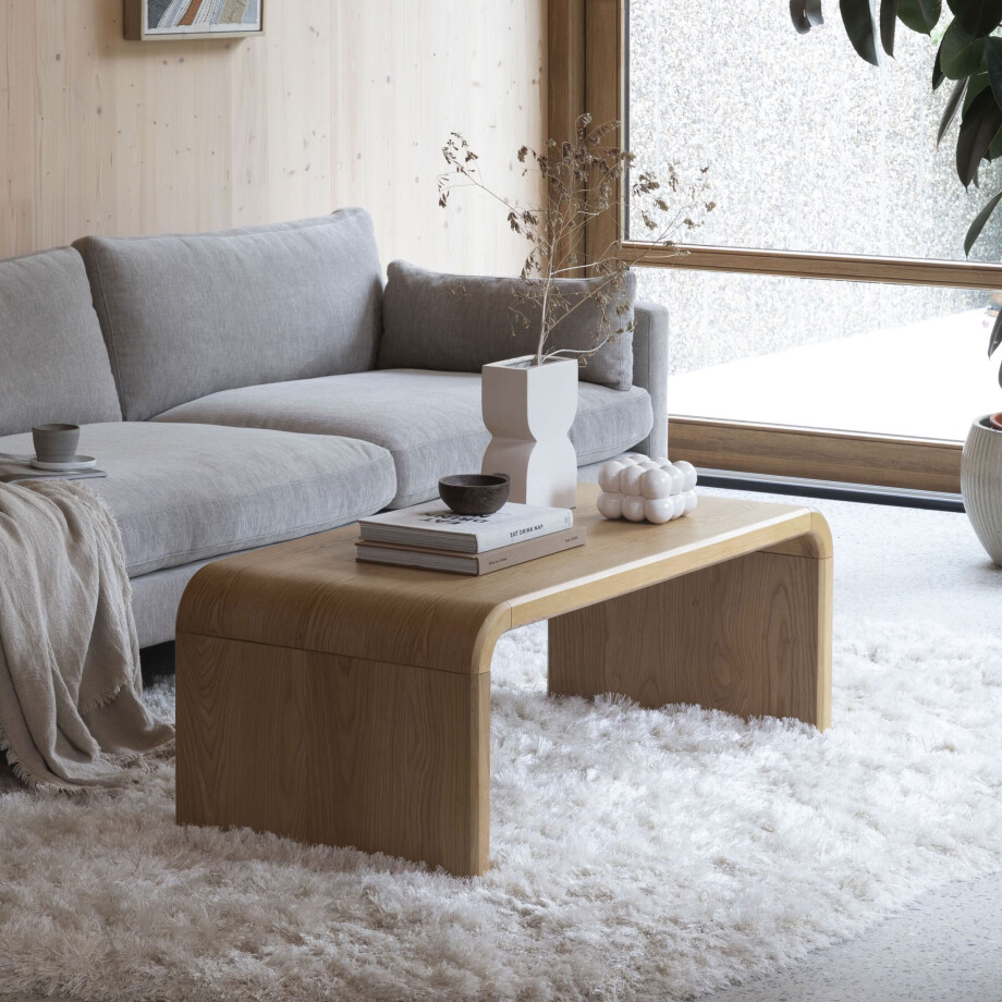 Zuiver Salontafel 'Brave' Eiken en rubberhout, 120 x 60cm afbeelding 